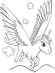 דף צביעה חד קרן