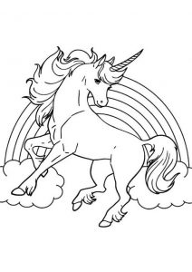 דף צביעה חד קרן